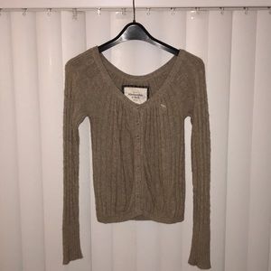 Abercrombie Cable Knit Cardigan, size Large